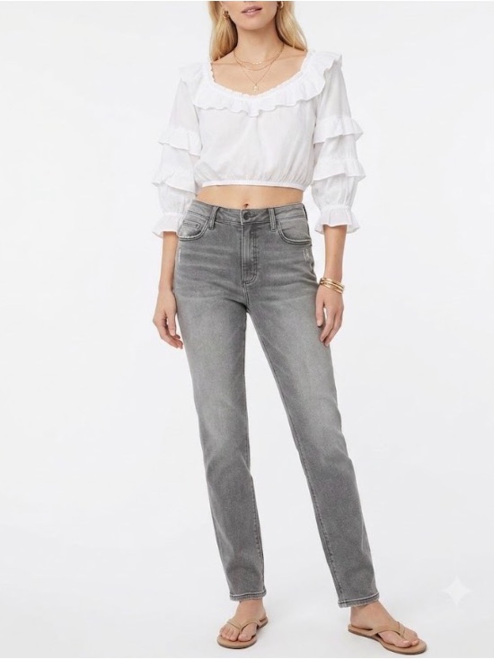 KUT FROM THE KLOTH Naomi Jeans 12 Long Grey High Rise Girlfriend Straight Soft